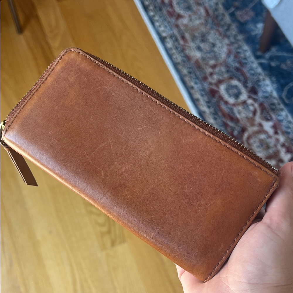Madewell Saddle Brown Leather Wallet